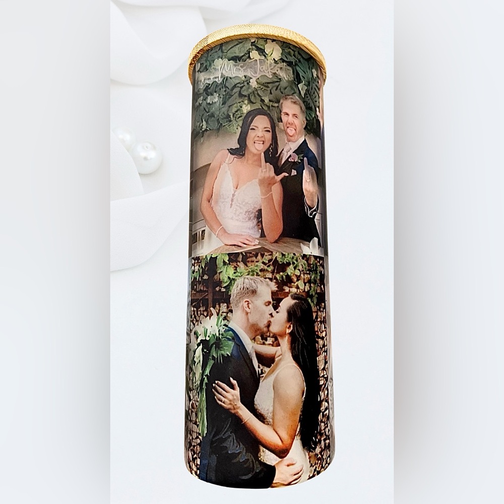 Custom Photo Collage Glass Cups